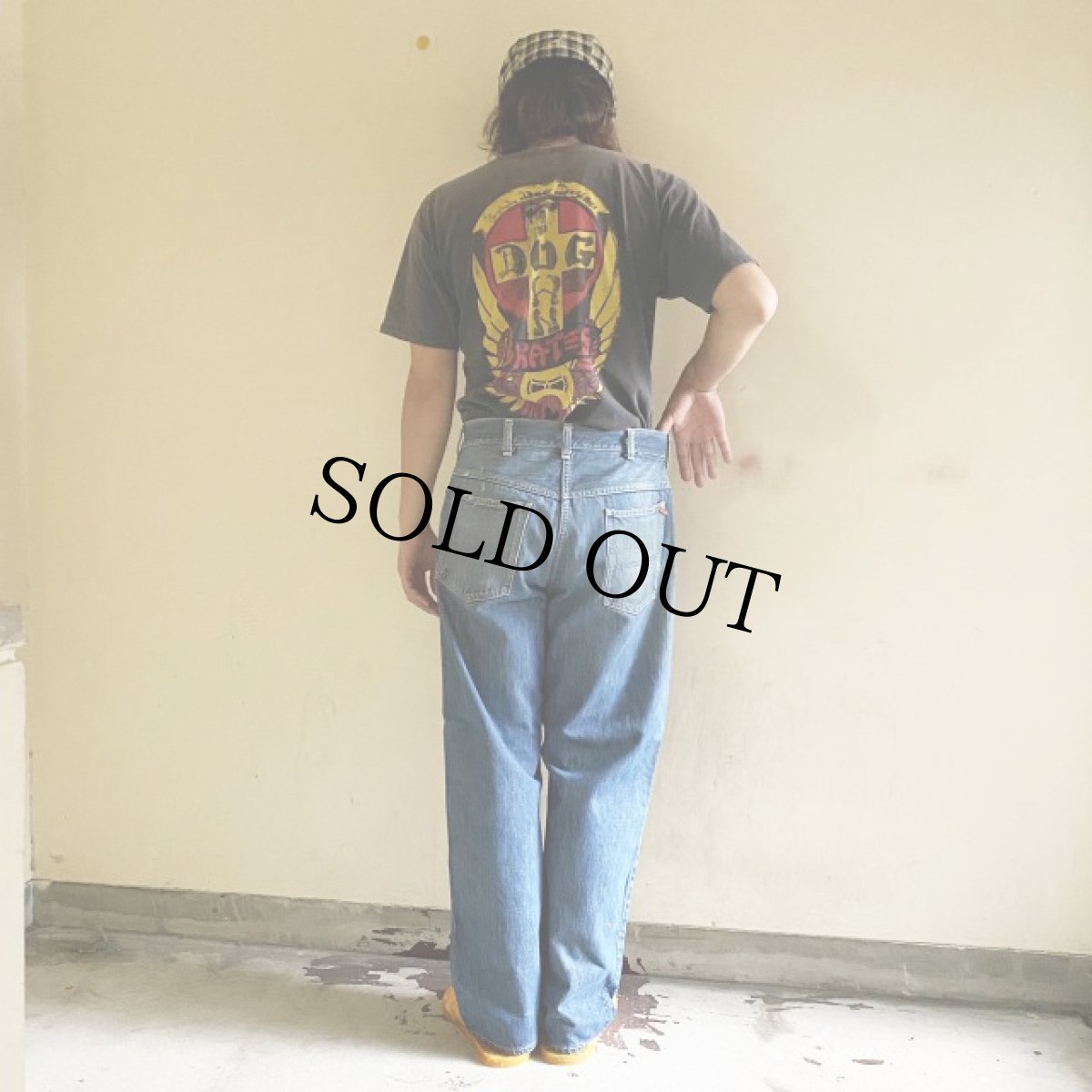 画像10: 60 J.C.PENNEY FOREMOST 5ポケットデニムパンツ ペンキ付き W34 (10)