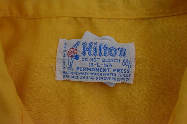 Hilton ビンテージ ボーリングシャツ   刺繍 ロック ルード