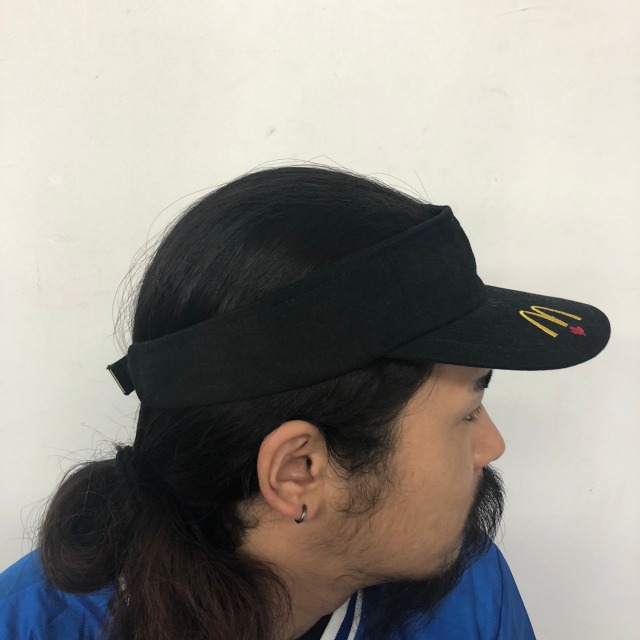 SALE】 McDonald's CANADA製 ロゴ刺繍サンバイザーマクドナルド 企業