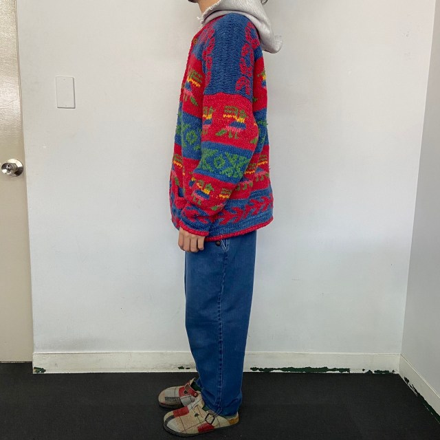 総柄 ノルディック セーター ｜ヴィテージ古着屋Feeet 通販 名古屋
