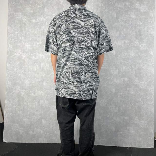 グッドデザイン90sビンテージcolumbiaコロンビアフィッシング系オールオーバーボタンダウン半袖シャツl生成りアウトドア柄シャツnr307 最大55 オフ