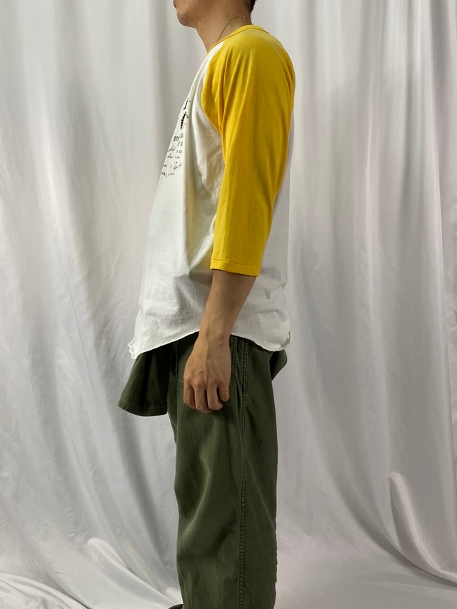 cootie print Tee 七分袖