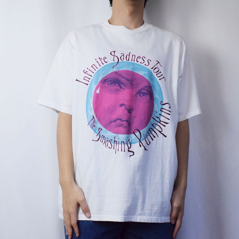 90年代 タルテックス TULTEX The Smashing Pumpkins スマッシングパンプキンズ INFINITE SADNESS TOUR '96 バンドTシャツ バンT メンズM ヴィンテージ /eva001718