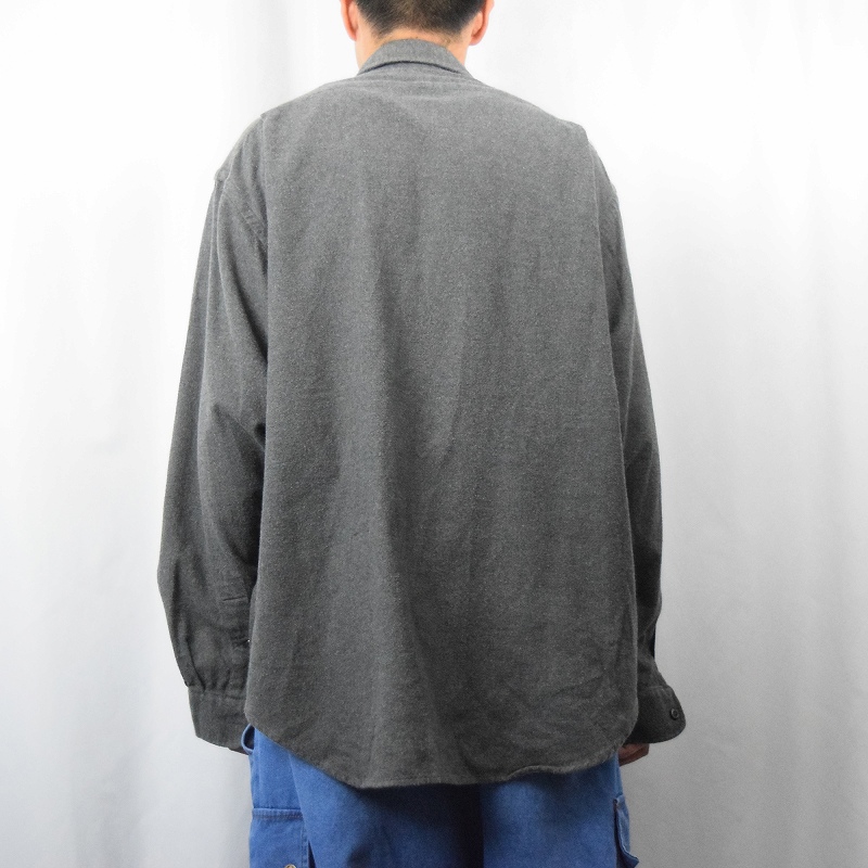 90年代 90s ポロラルフローレン 長袖シャツ グレー ワークシャツ