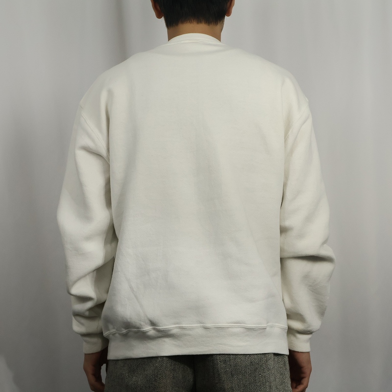 画像3: 80's RUSSELL ATHLETIC USA製 前V "TEXAS" プリントスウェット L (3)