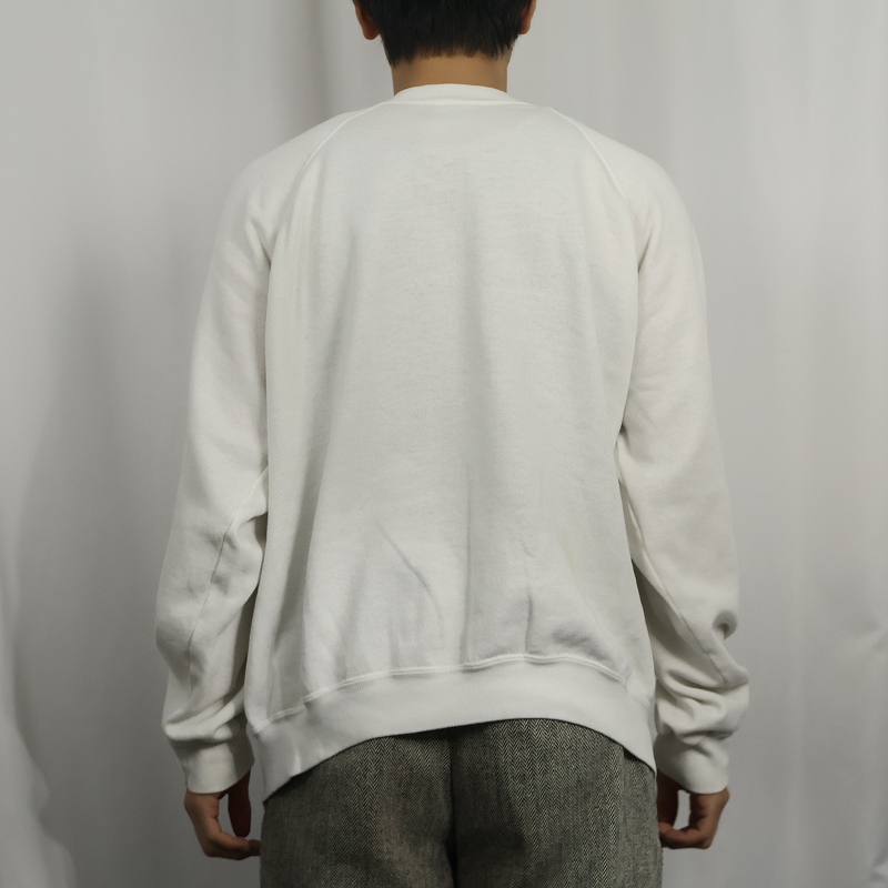 画像3: 90's Tultex "MICHIGAN STATE" 前V プリントスウェット XL (3)