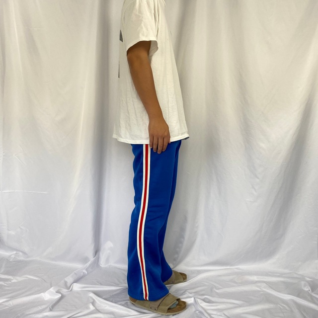 60's CHAMPION PRODUCTS USA製 サイドライン 裏起毛フレアトラックパンツ M