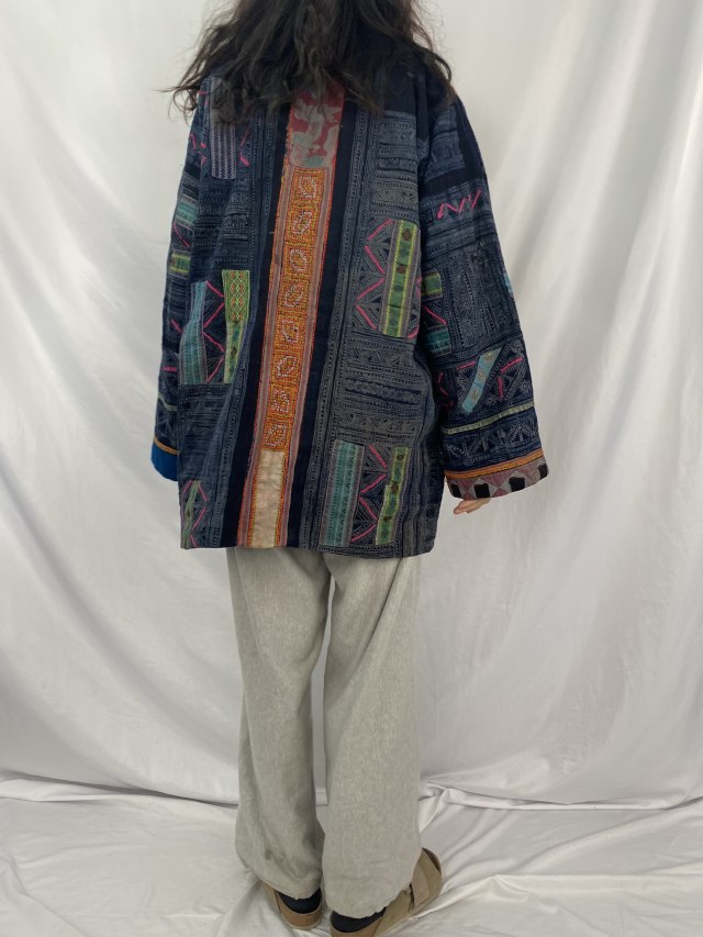 ヴィンテージ ラオス モン族 刺繍キルティング jackets