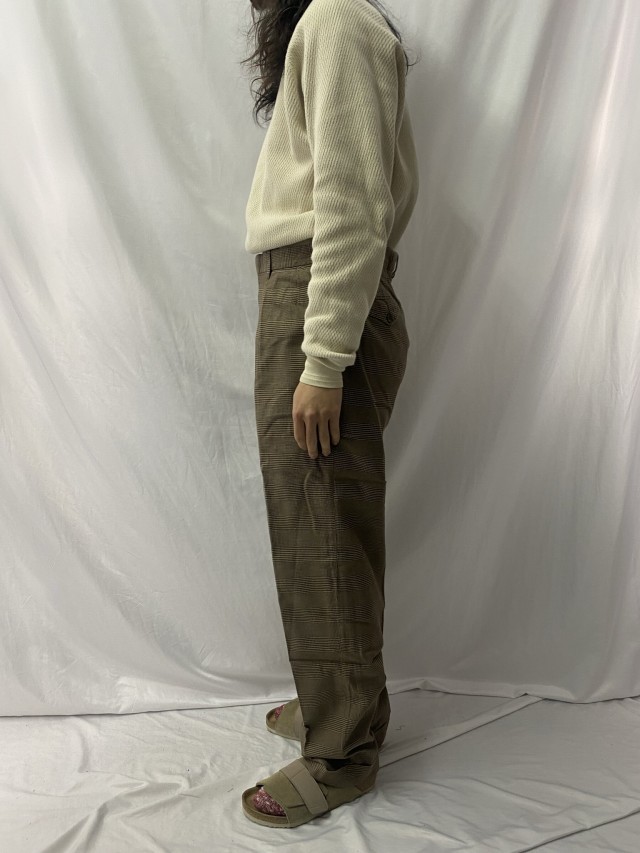 90年代 90s ラルフローレン 千鳥格子柄 ブラウン 茶色 パンツ｜ヴィテージ古着屋Feeet 通販 名古屋 大須 メンズ