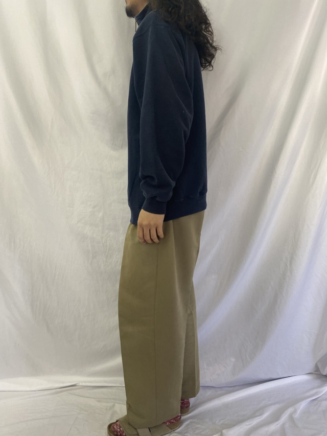 90's〜 L.L.Bean× RUSSELL ATHLETIC USA製 ハーフジップスウェット M
