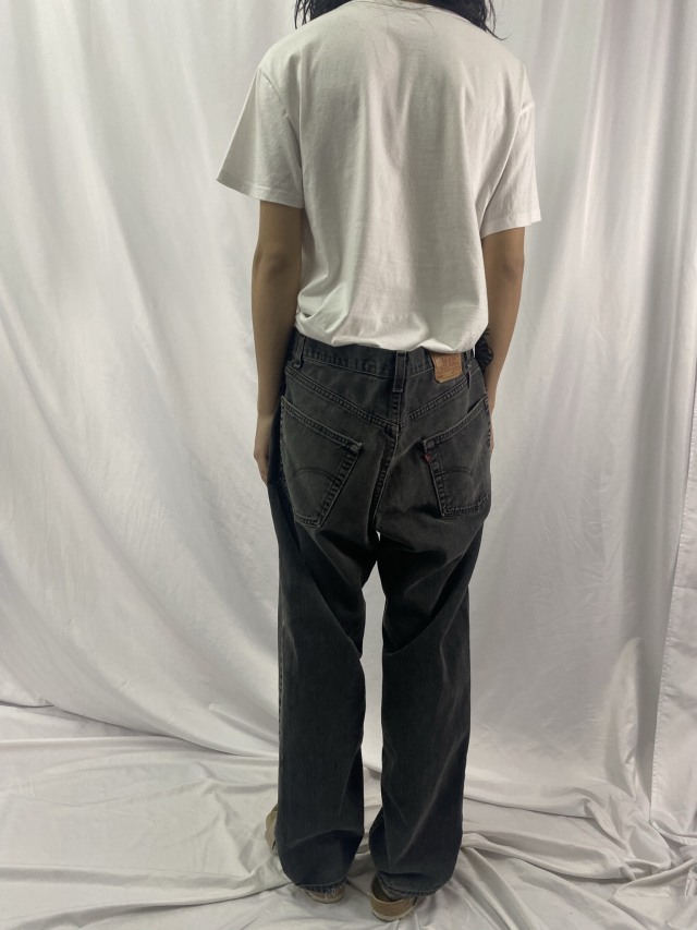 90's Levi's 550 USA製 ブラックデニムパンツ W39