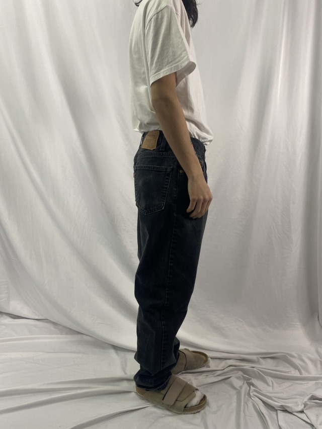 90's Levi's 550 USA製 ブラックデニムパンツ W32
