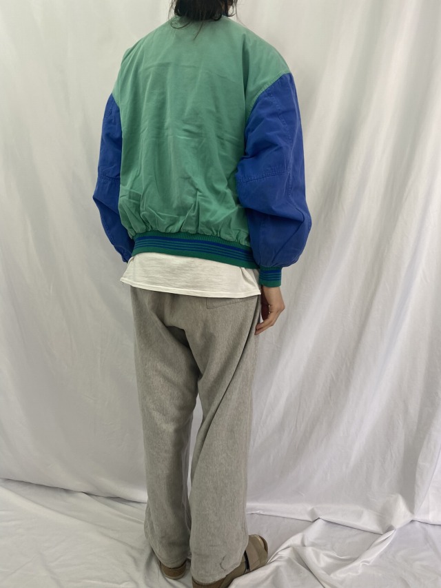 90's GAP ツートーン コットンスタジャン XL