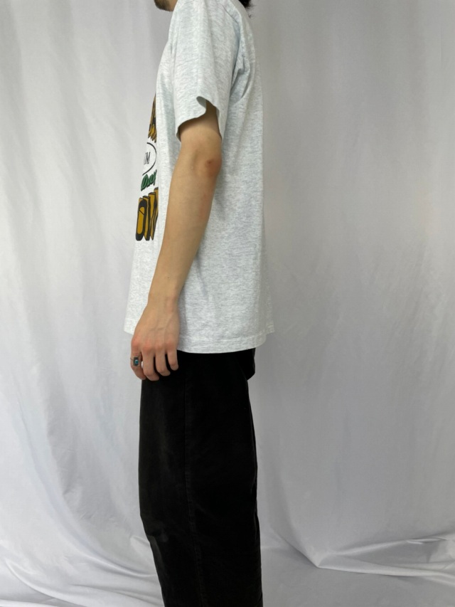 90年代 フルーツオブザルーム FRUIT OF THE LOOM サイ柄 アニマルプリントTシャツ USA製 メンズM ヴィンテージ /eaa324126USA製年代