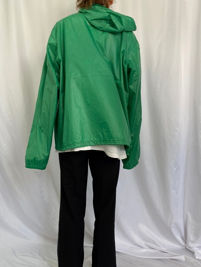 80年代 80s フォックス 緑 ジャケット プルオーバー ハーフジップ