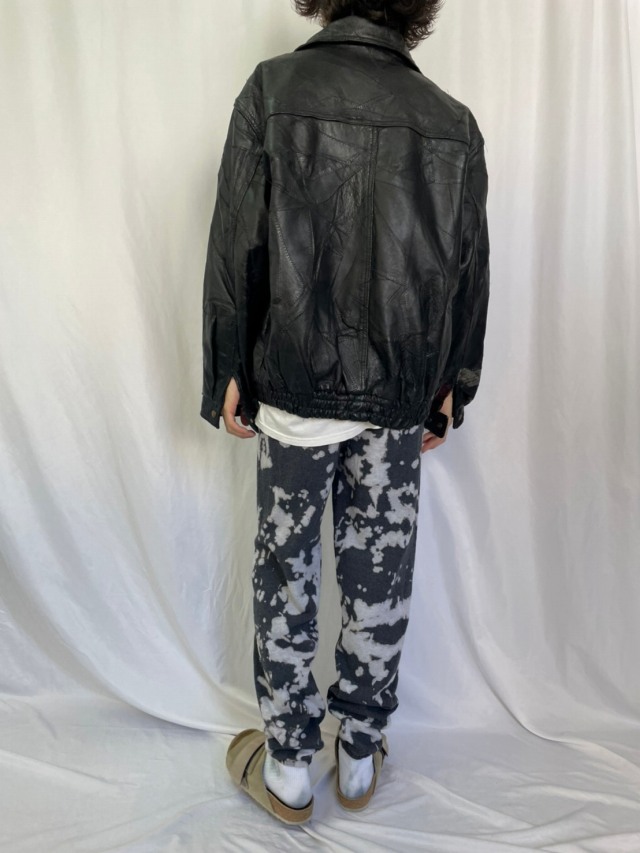 本革 ブルゾン 黒 ブラック | ビンテージ古着屋Feeet 通販