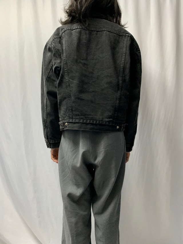 90's Levi's USA製 70629 ブラックデニム ボアジャケット M