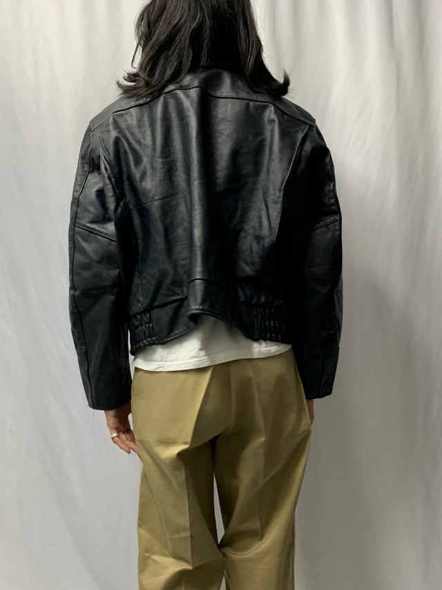 80's Taylors Leatherwear USA製 ポリスマン レザージャケット 44