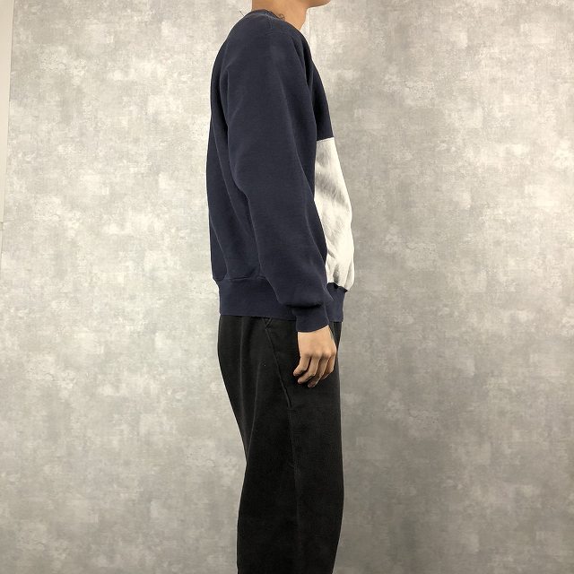 90年代 アメリカ製 トレーナー パッチワーク 切り替え 刺繍 90年代 アメリカ製 トレーナー パッチワーク 切り替え 刺繍