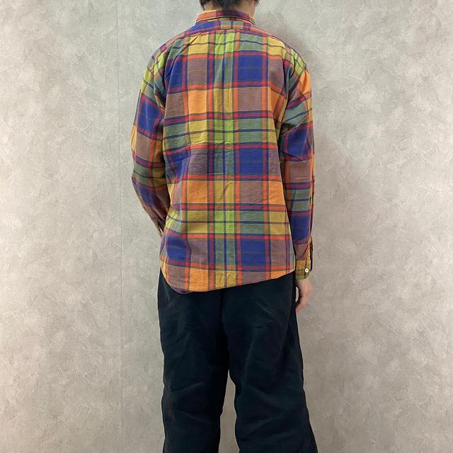 【SALE】 90's J.CREW チェック柄 ライトフランネルシャツ M