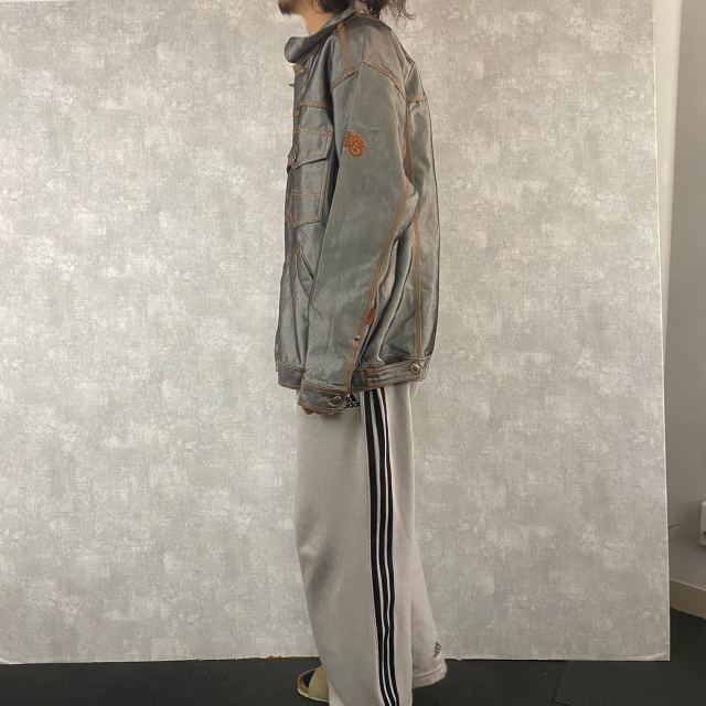 サウスポール シャイニー デニム ジャケット ヒップホップ
