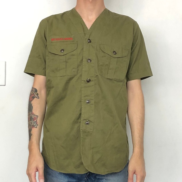 60年代 ボーイスカウト アメリカ Us 緑 グリーン ミリタリー ヴィンテージ古着屋feeet 通販 名古屋 大須 メンズ