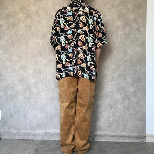 レインスプーナー レーヨンシャツ アロハシャツ 総柄