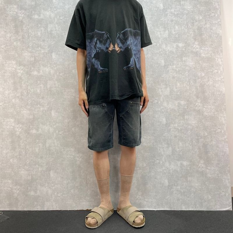 カーハート コットン ダック ハーフパンツ ショートパンツ ブラック 黒