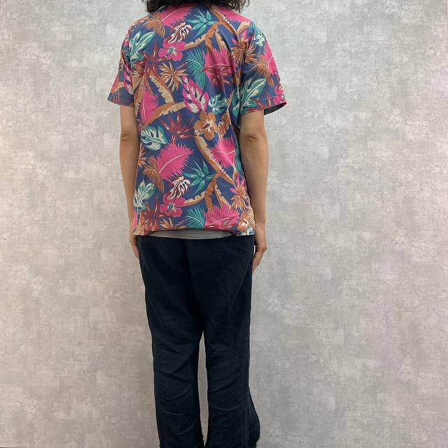 80年代 80S トロピカル柄 ハワイアンシャツ 開襟 オープンカラー | ビンテージ古着屋Feeet 通販 名古屋 大須 メンズ