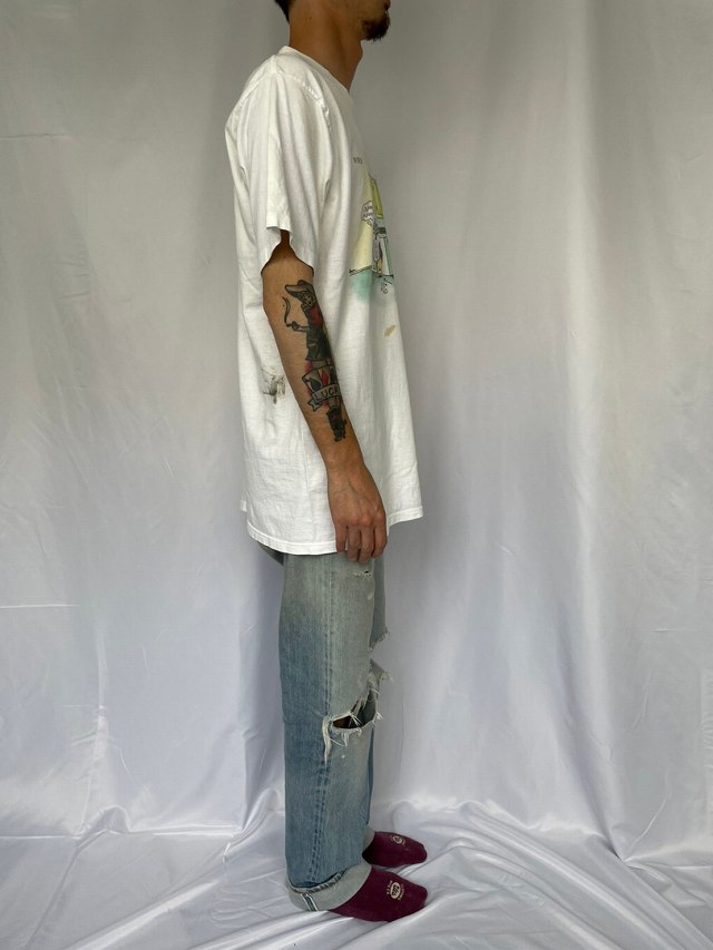 ザ90年代◎】South2 West8フィッシュ総柄デザインシャツ長袖白 | unimac.az