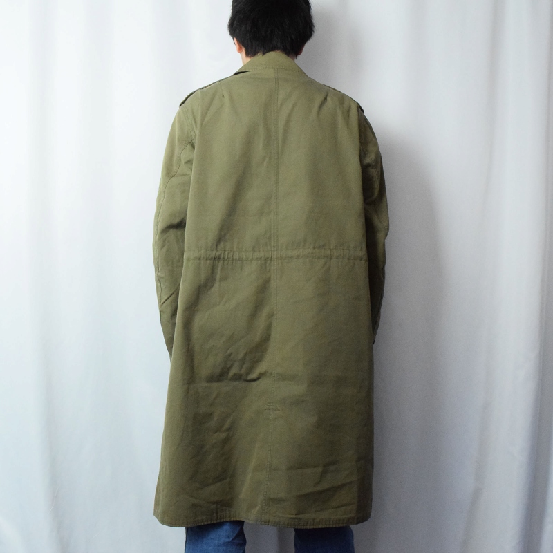軍 ミリタリー カーキ ロングコート| ビンテージ古着屋Feeet