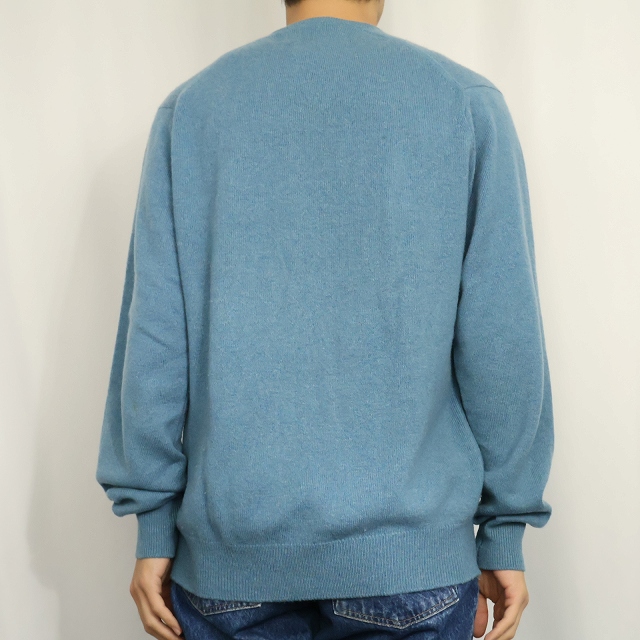 画像3: 80's Alan Paine Simpson ENGLAND製 Vネック カシミアニットセーター SIZE44 (3)