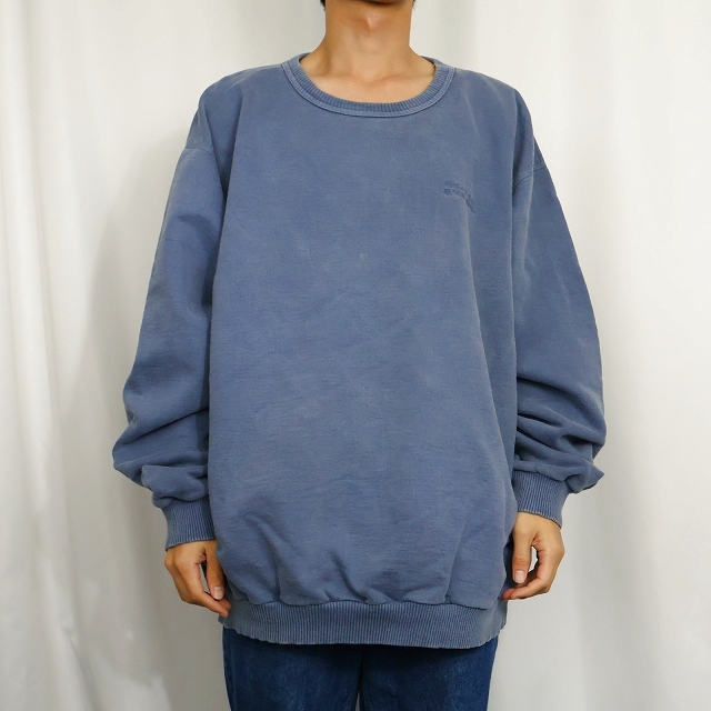 画像2: 90's〜 NORTHERN ELEMENTS ロゴ刺繍 フェードスウェット XXL (2)