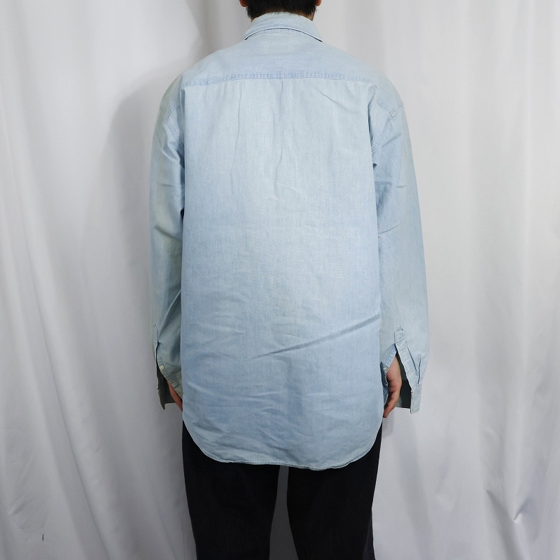 画像3: 90's GAP シャンブレーシャツ L (3)