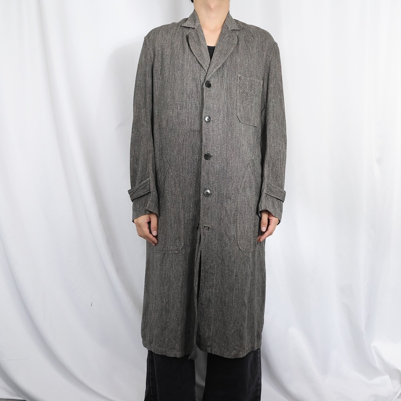 画像2: 50〜60's EURO 黒シャンアトリエコート SIZE48 (2)