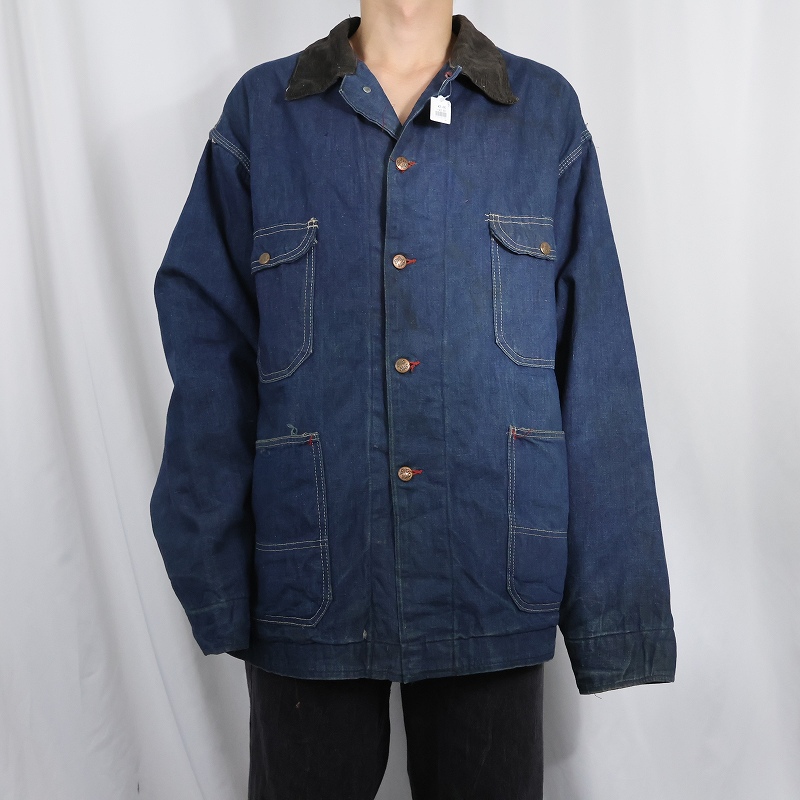 画像2: 70's JCPenney BIGMAC キルティングライナー デニムカバーオール (2)