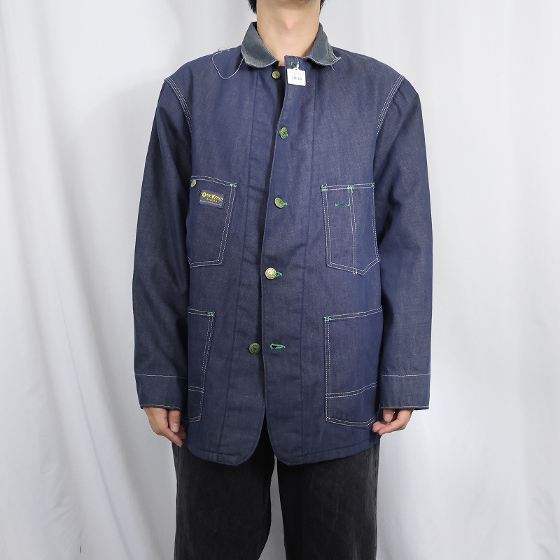 画像2: 70's OSH KOSH キルティングライナー デニムカバーオール SIZE42 (2)