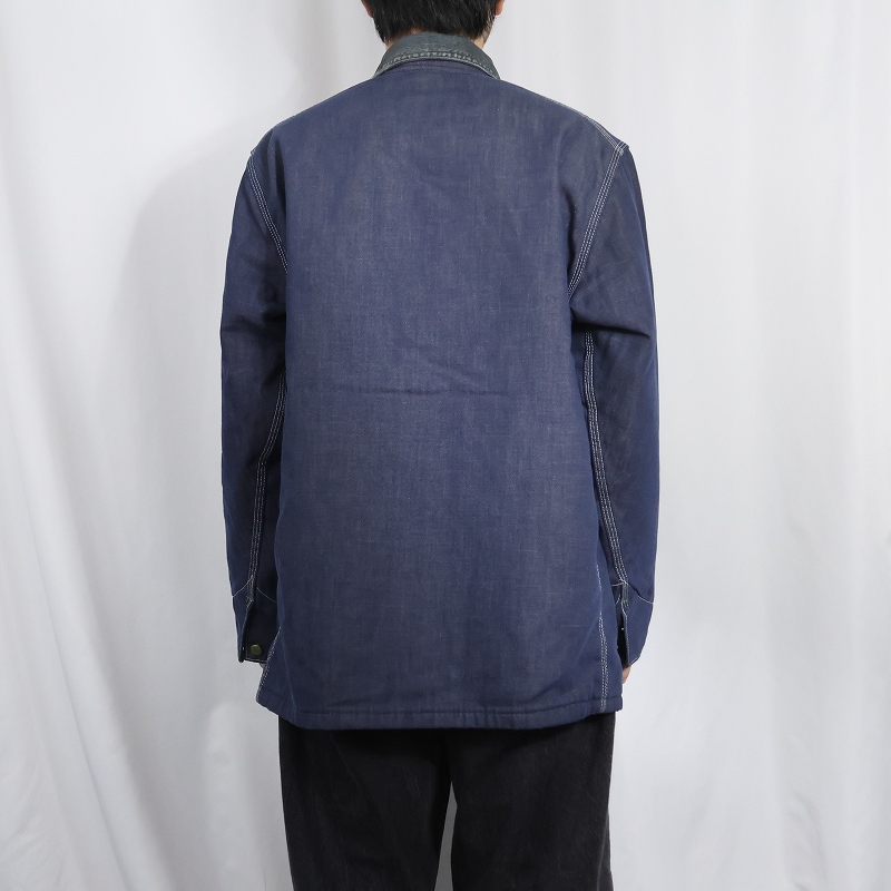 画像3: 70's OSH KOSH キルティングライナー デニムカバーオール SIZE42 (3)