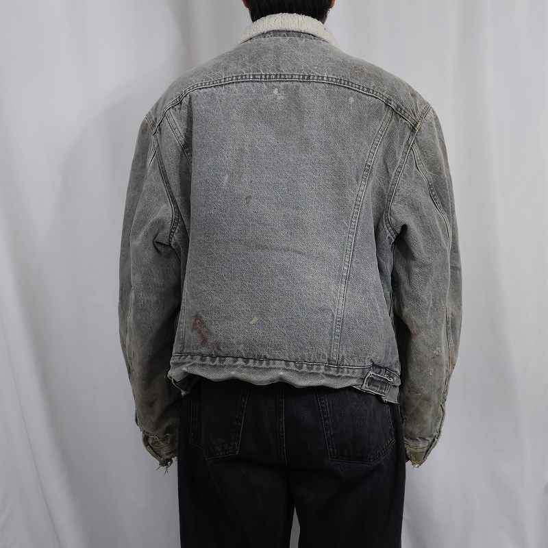 画像3: 80's Levi's 70608 USA製 デニムボアジャケット SIZE50R (3)