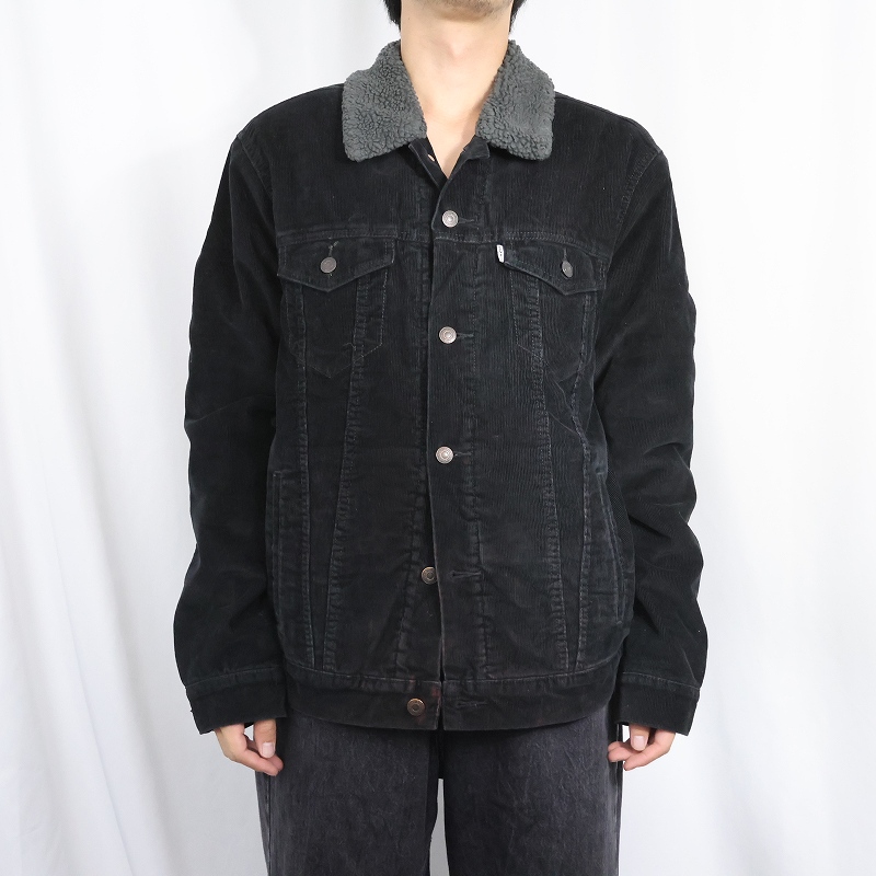 画像2: Levi's コーデュロイボアジャケット BLACK L (2)