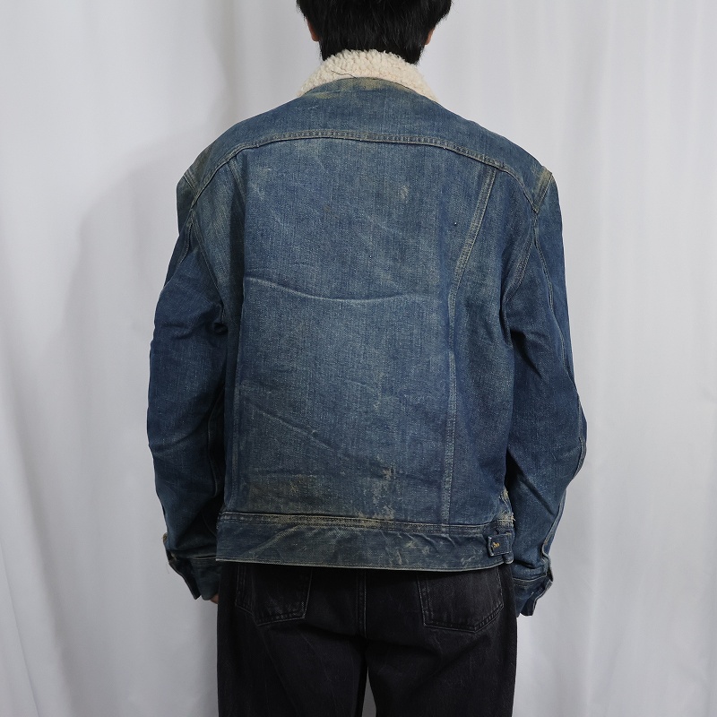 画像3: 70's Lee USA製 "STORM RIDER" デニムボアジャケット SIZE50 (3)