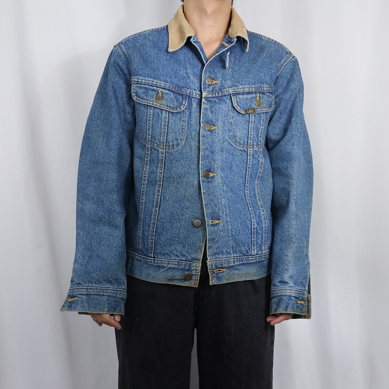 画像2: 80's Lee "STORM RIDER" ブランケットライナー デニムジャケット SIZE38 (2)