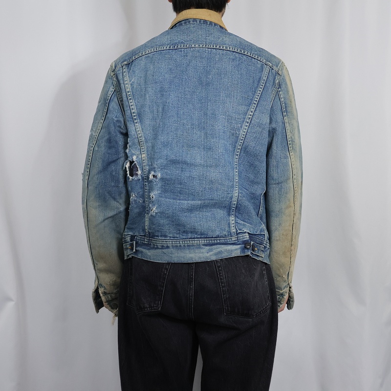 画像3: 70's Lee USA製 "STORM RIDER" ブランケットライナー デニムジャケット SIZE40L (3)