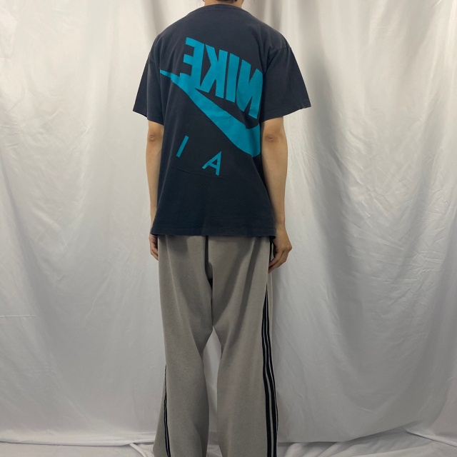 [USA製]90's NIkE AIR ナイキ Tシャツ ブラック XL 銀タグ