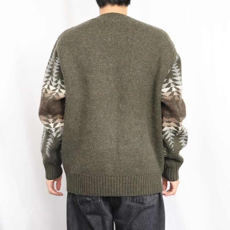 画像3: PENDLETON ネイティブ柄 ウールニットセーター L (3)