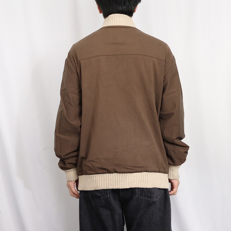 画像3: 70〜80's CHEMISE LACOSTE FRANCE製 ニット切り替え ポリコットン ジップジャケット SIZE4 (3)