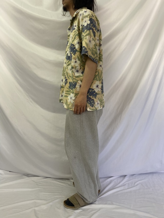 90年代 90s ポロラルフローレン 総柄 開襟 オープンカラーシャツ