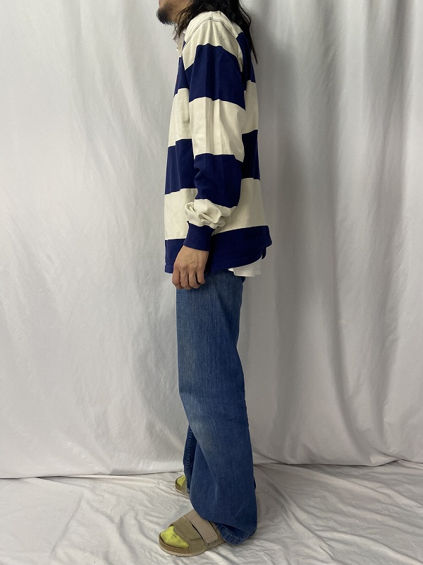 90年代 90s ポロラルフローレン ロゴ刺繍 長袖 ポロシャツ