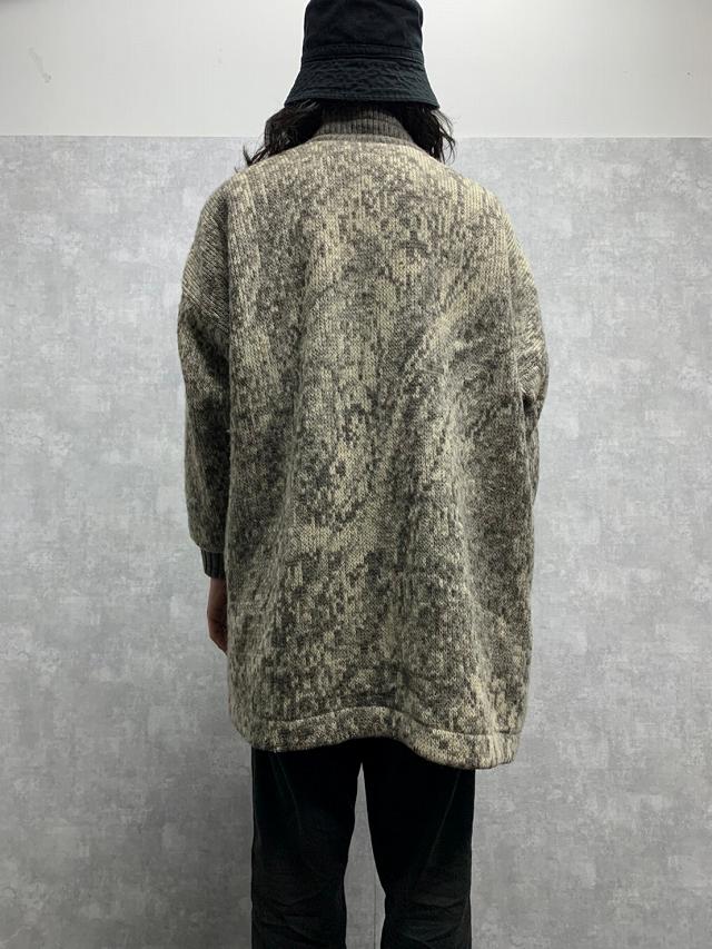 【SALE】70's Hilda Ltd ICELAND製 ミックスウールニットジャケット L