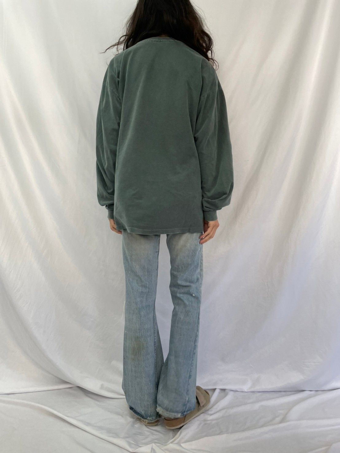 90's〜 Levi's 646 "復刻BIGE" USA製 ベルボトムデニムパンツ W33